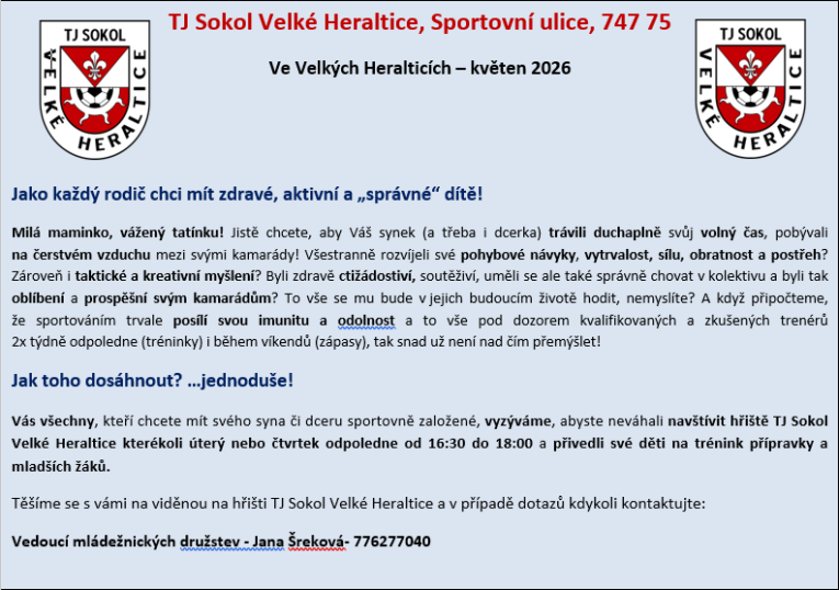 Nábor dětí - fotbal