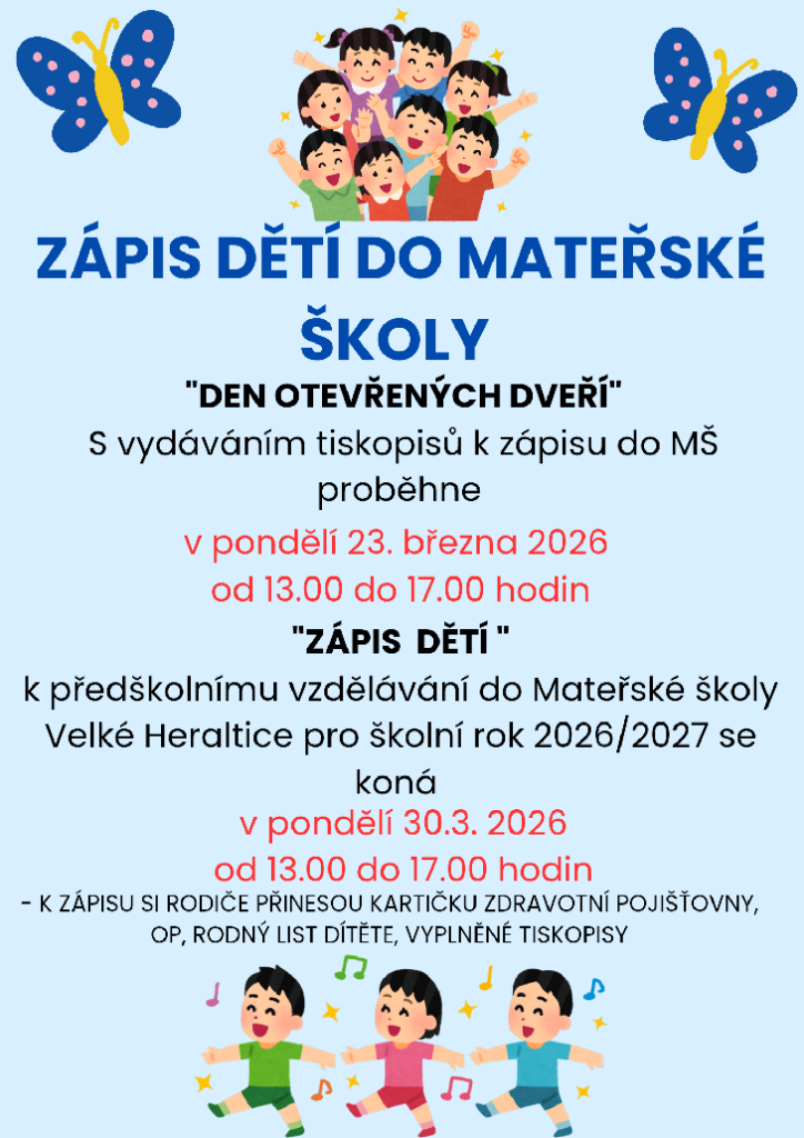 MŠ zápis