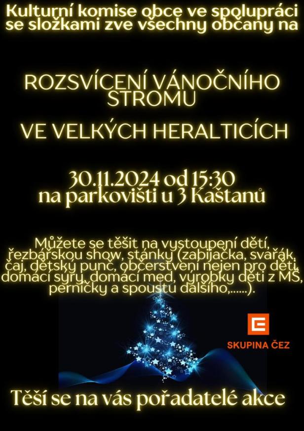 rozsvícení vánočního stromu